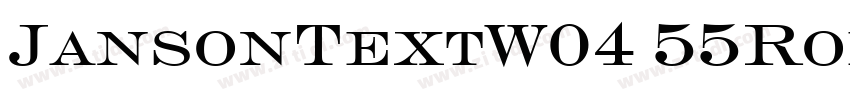 JansonTextW04 55Roma字体转换
